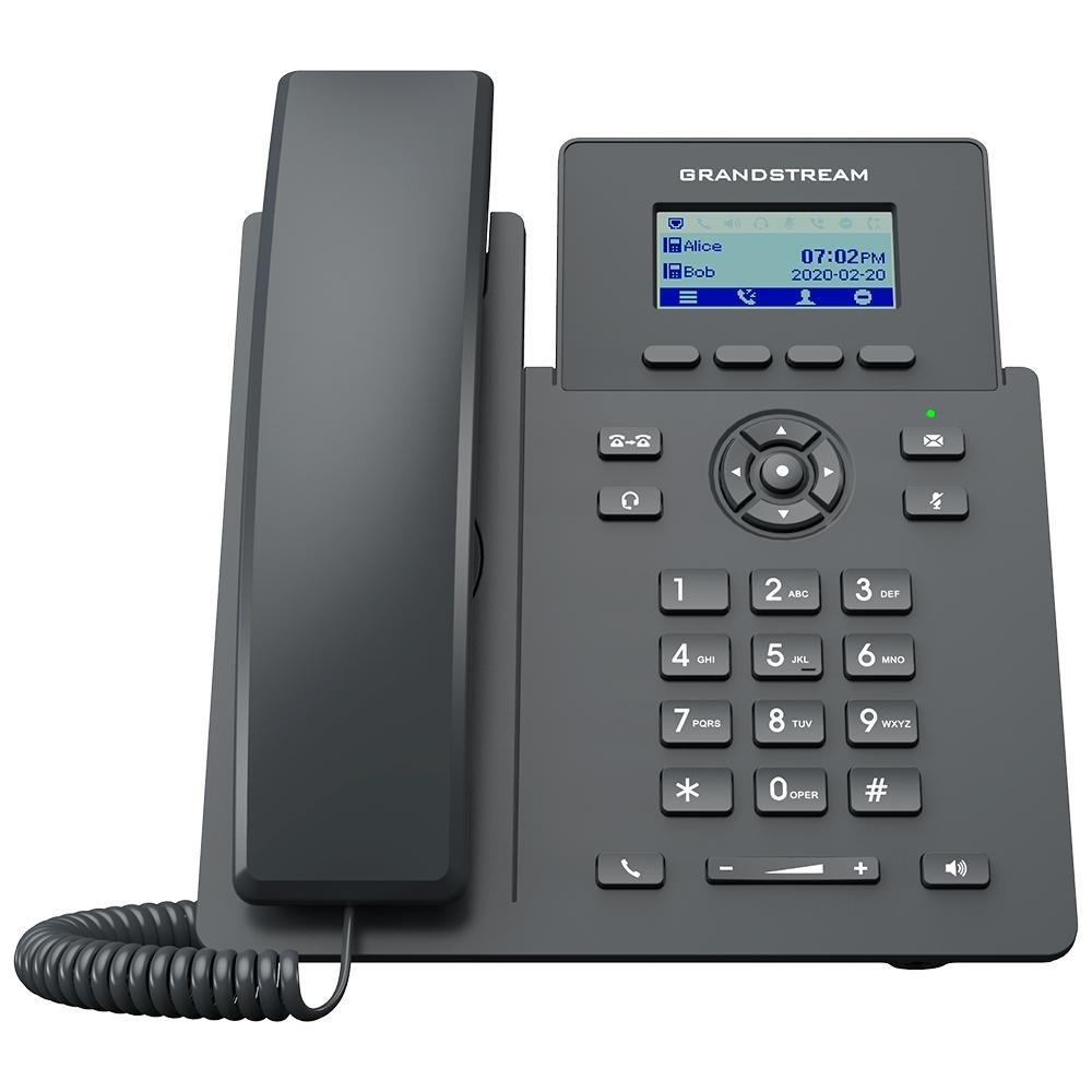 Telefone IP Grandstream, 2 Linhas, Visor LCD, Preto - GRP2601