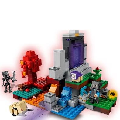 LEGO Minecraft - O Portal em Ruínas LEGO® Minecraft™ O Portal em Ruínas (21172) leva a paixão do jogador de Minecraft pelo jogo para outra dimensão. A