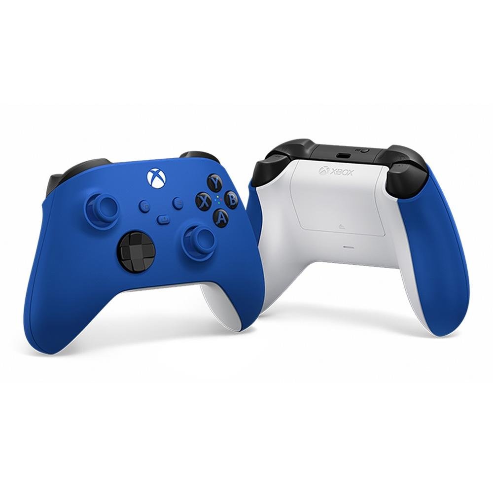 Controle Sem Fio Xbox Shock Blue - QAU-00065 Controle Sem Fio Xbox Shock Blue - QAU-00065