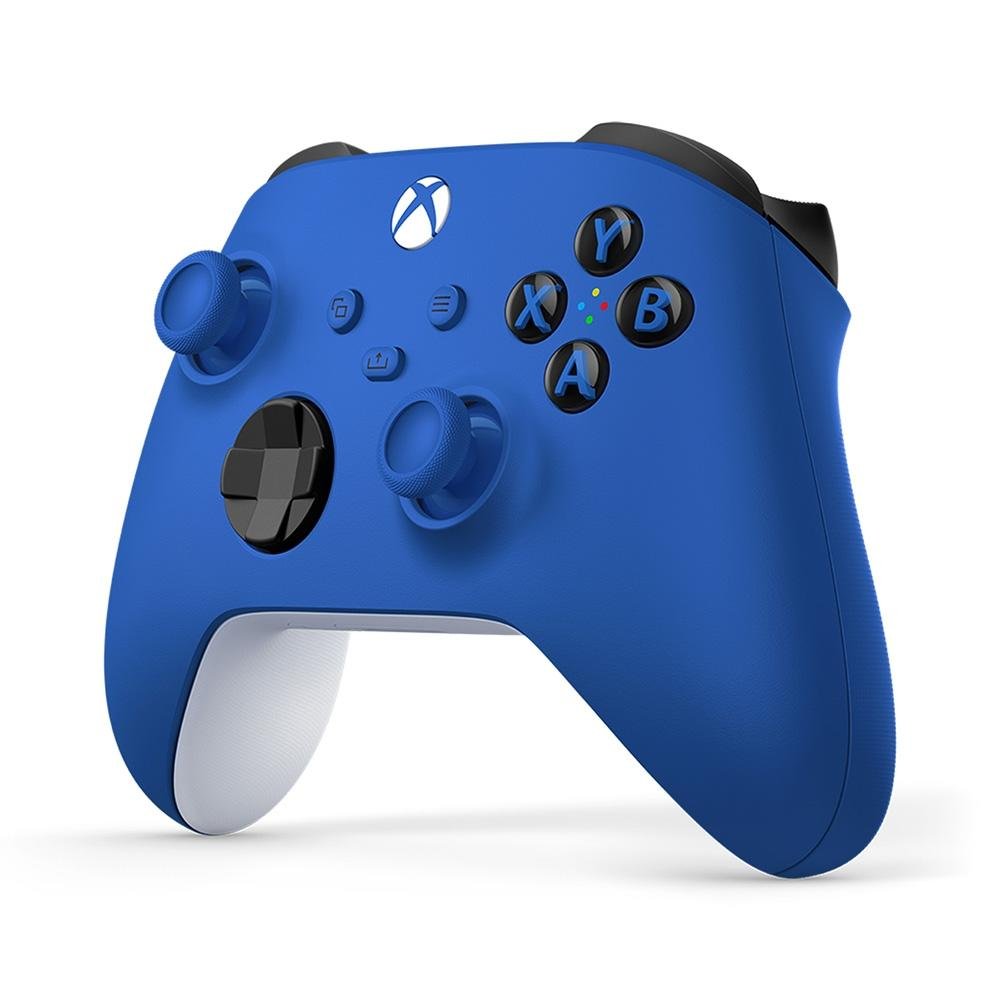 Controle Sem Fio Xbox Shock Blue - QAU-00065 Controle Sem Fio Xbox Shock Blue - QAU-00065