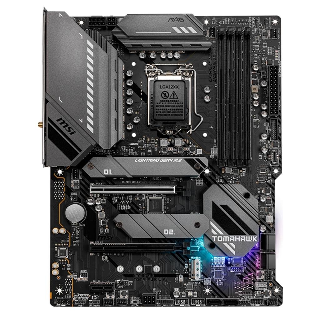 Placa Mãe MSI MAG B560 Tomahawk Wi-Fi, Intel LGA 1200, ATX, DDR