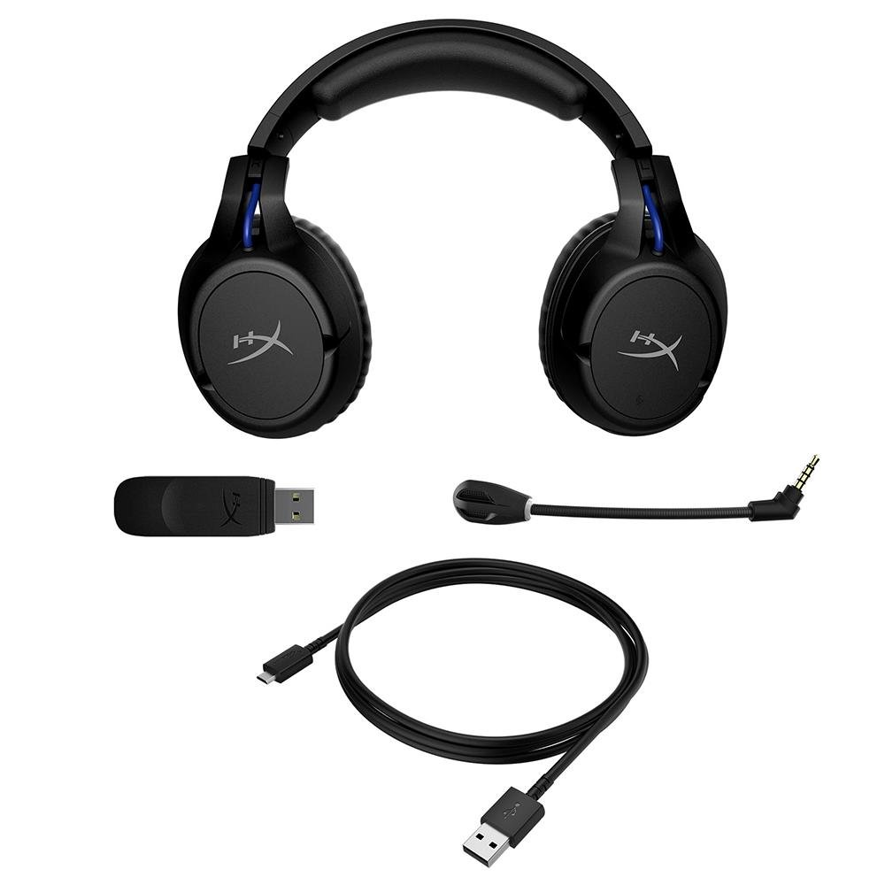 Headset Gamer Sem Fio HyperX Cloud Flight, Drivers 50mm, LED, Compatível com PS5 e PS4 - 4P5H6AA