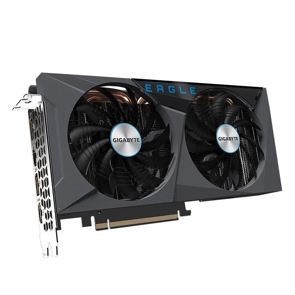 Imagem 7 de 8 do produto Placa de Vídeo RTX 3060 Eagle Gigabyte NVIDIA GeForce, rev. 2.0, 12G GDDR6, DLSS, Ray Tracing - GV-N3060EAGLE OC-12GD