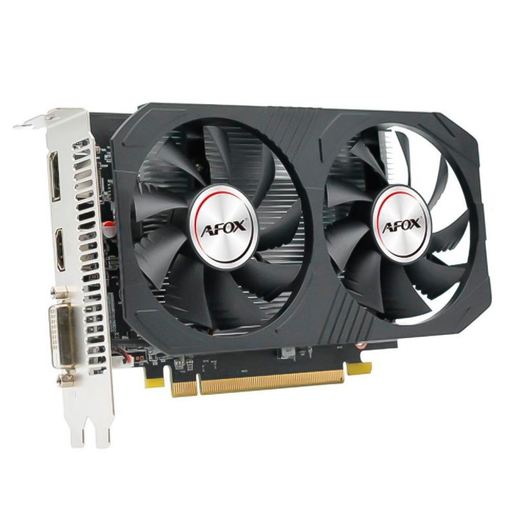 Imagem 2 de 4 do produto Placa de Vídeo RX 560 Afox Radeon, 4GB, DDR5, 128Bit, ATX Dual Fan, HDMI/DisplayPort, Preto - AFRX560-4096D5H4-V2