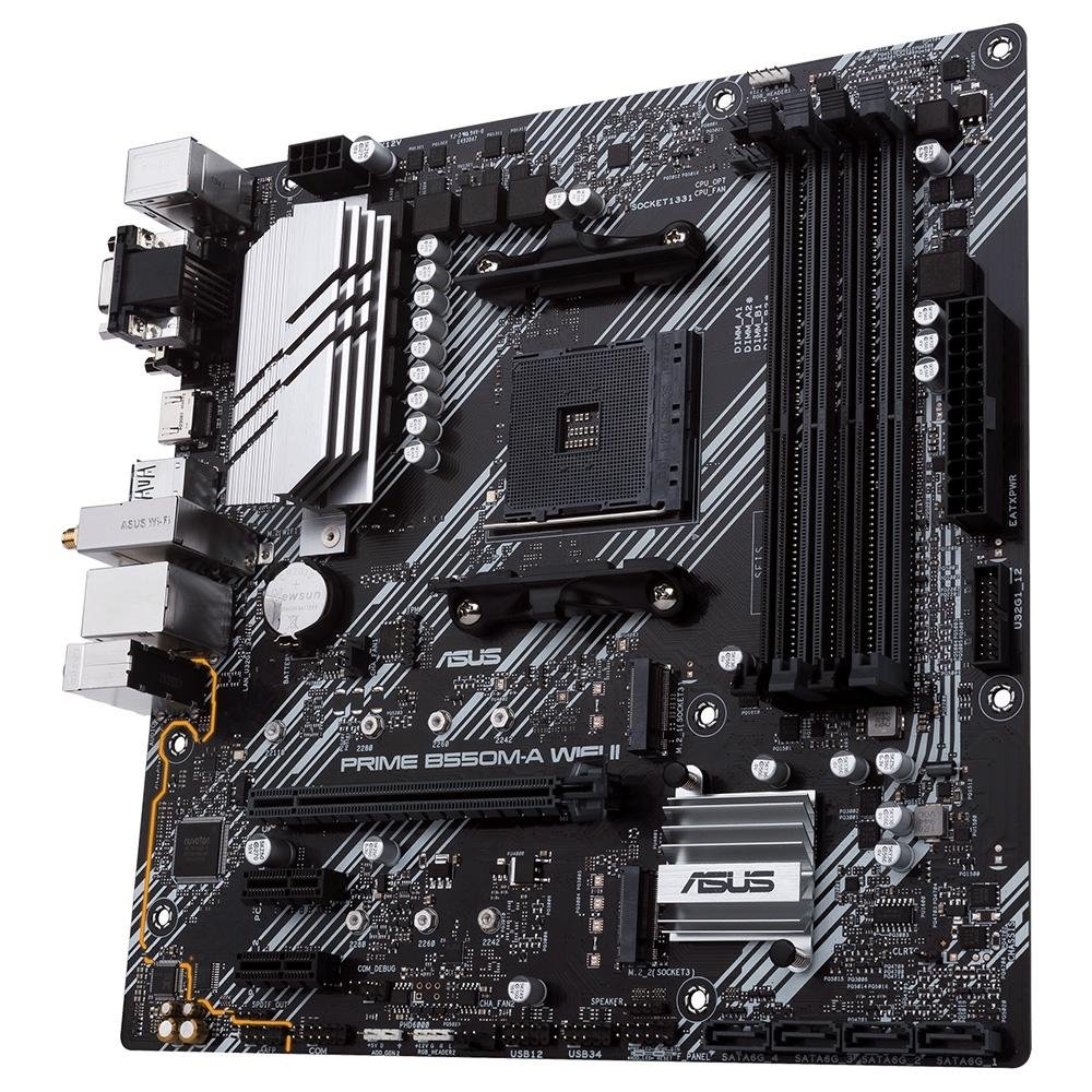 Imagem 4 de 6 do produto Placa Mãe Asus Prime B550M-A, Wi-Fi II - 90MB19X0-M0EAY0
