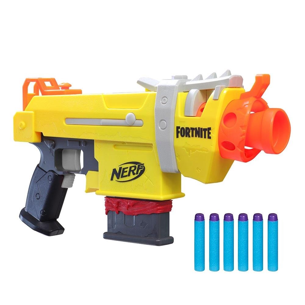 Lança Dardos Hasbro Nerf Fortnite SMG-L Motorizado, com 3 Alvos e