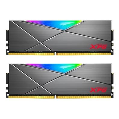 Memória XPG Spectrix D50, RGB, 32GB (2x16GB), 4133MHz Alcançando velocidades de até 4133MHz e ostentando uma capacidade máxima de 32GB (2x16GB), o X