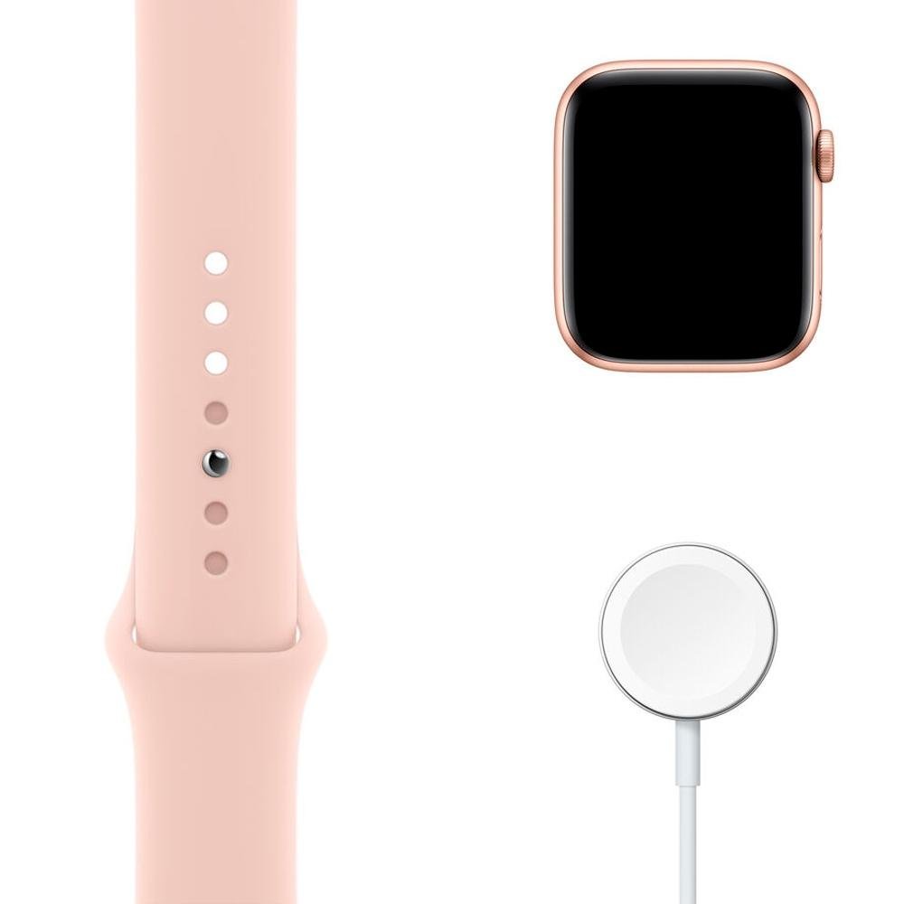 Apple Watch S6 44MM GPS com Case de Alumínio Gold e Sport Band