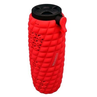 Leve a sua música para onde quiser com a Caixa de Som Portátil Toshiba Sonic Thirst 2 O design leve, a estrutura à prova d'água IP66, à prova de choqu