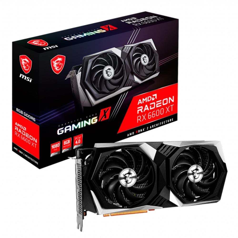 グラフィックボード・グラボ・ビデオカード MSI GAMING X Radeon RX6600XT Placa de Vídeo MSI Radeon RX 6600 XT Gaming X 8G, 16 Gbps, 8GB