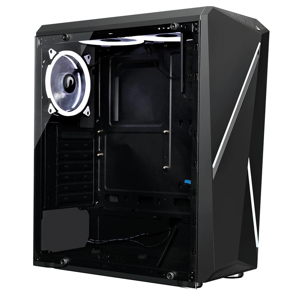 Gabinete Gamer Rise Mode Z2 Glass, Mid Tower, Lateral em Vidro Temperado, Preto - RM-Z02-02-FB Gabinete Gamer Rise Mode Z2 Glass, Mid Tower, Lateral em Vidro Temperado, Preto - RM-Z02-02-FB