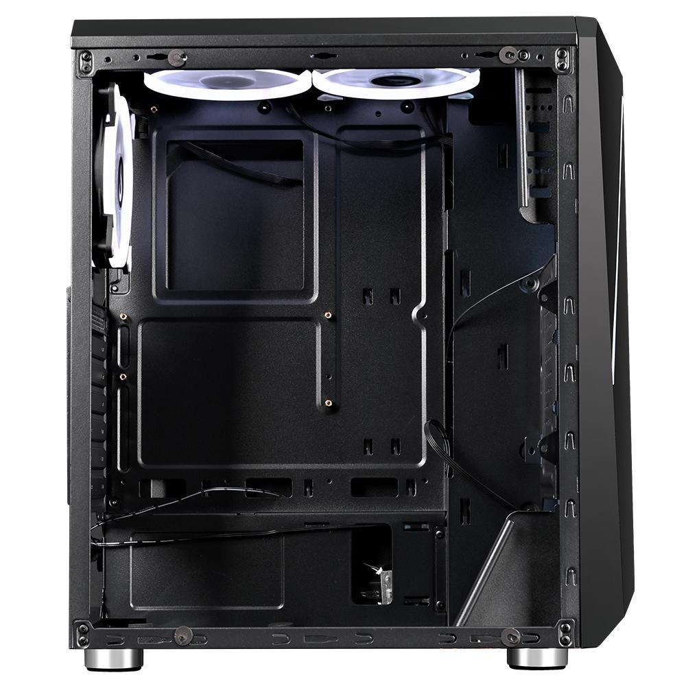 Gabinete Gamer Rise Mode Z2 Glass, Mid Tower, Lateral em Vidro Temperado, Preto - RM-Z02-02-FB Gabinete Gamer Rise Mode Z2 Glass, Mid Tower, Lateral em Vidro Temperado, Preto - RM-Z02-02-FB