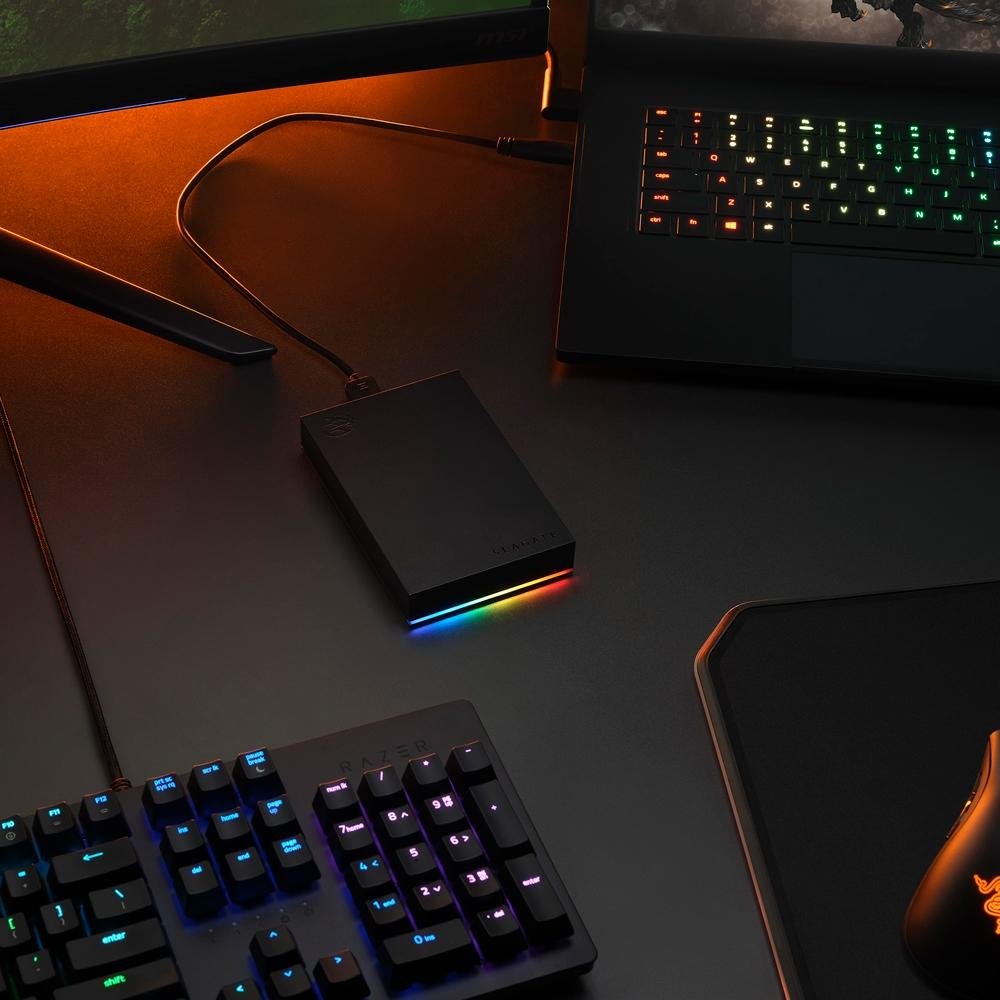 HD Gamer Externo Seagate FireCuda Gaming, 1TB, LED RGB, USB, Preto - STKL1000400 HD Gamer Externo Seagate FireCuda Gaming, 1TB, LED RGB, USB, Preto - STKL1000400