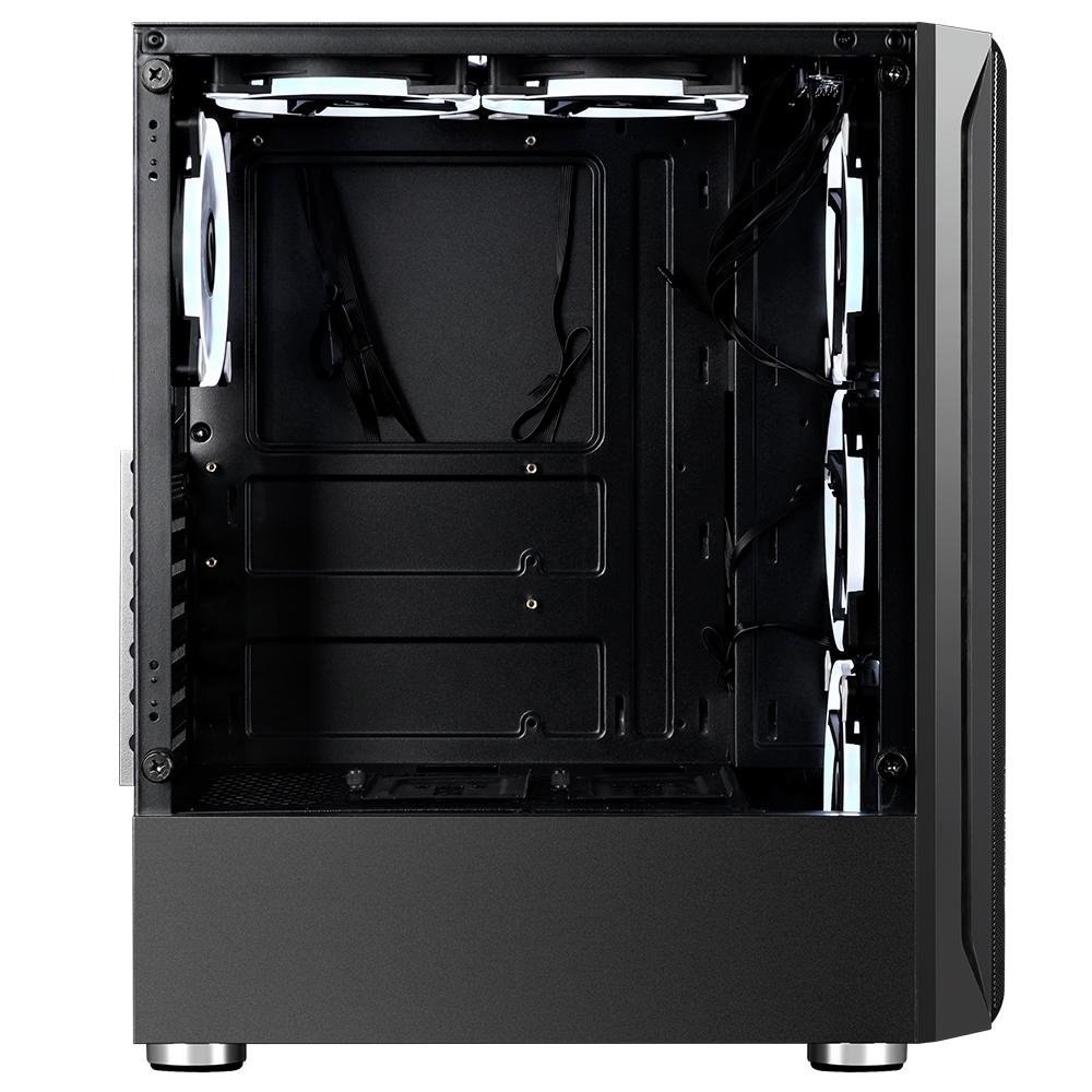 Imagem 2 de 4 do produto Gabinete Gamer Rise Mode Z3 Glass, Lateral em Vidro Fumê, Sem FANs, Preto - RM-Z03-03-FB