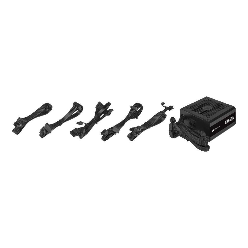 Fonte Corsair CX650M 650W, 80 Plus Bronze | KaBuM!