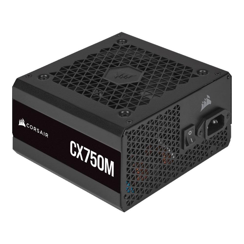 Imagem 2 de 8 do produto Fonte Corsair CX750M, 750W, 80 Plus Bronze, Semi Modular, PFC Ativo, Com Cabo, Preto - CP-9020222-BR