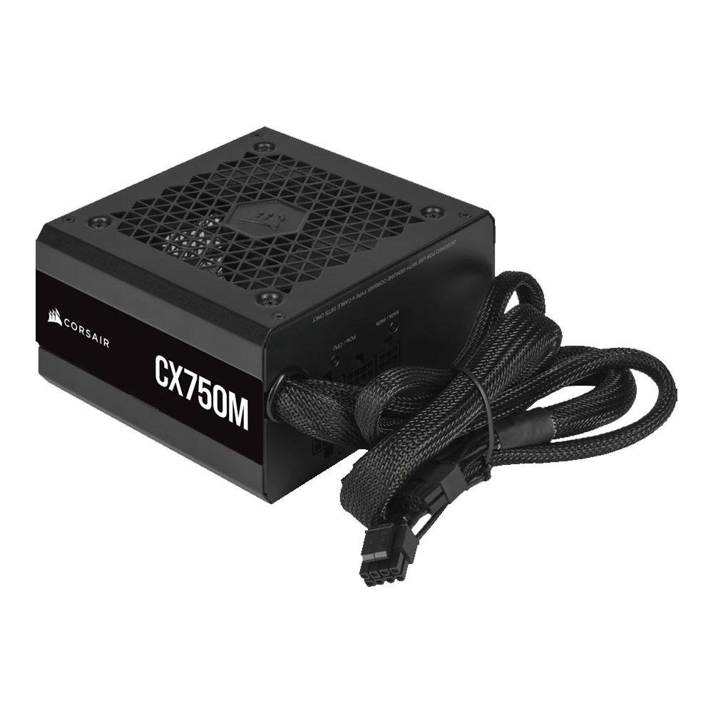 Imagem 4 de 8 do produto Fonte Corsair CX750M, 750W, 80 Plus Bronze, Semi Modular, PFC Ativo, Com Cabo, Preto - CP-9020222-BR