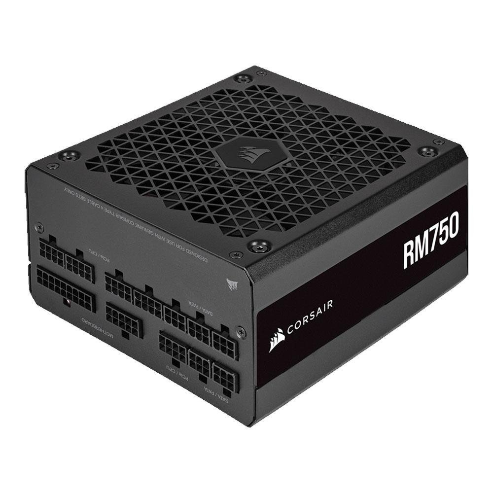 Imagem 2 de 6 do produto Fonte Corsair RM750, 750W, 80 Plus Gold, Modular, Preto - CP-9020234-WW