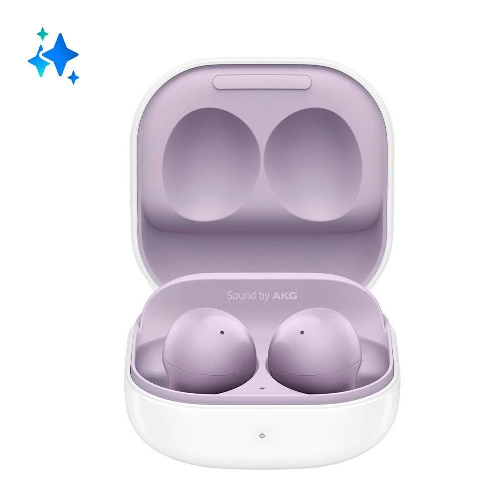 Imagem 2 de 12 do produto Fone de Ouvido Sem Fio Samsung Galaxy Buds 2, Bluetooth, Cancelamento de Ruído Ativo, Violeta - SM-R177NLVPZTO