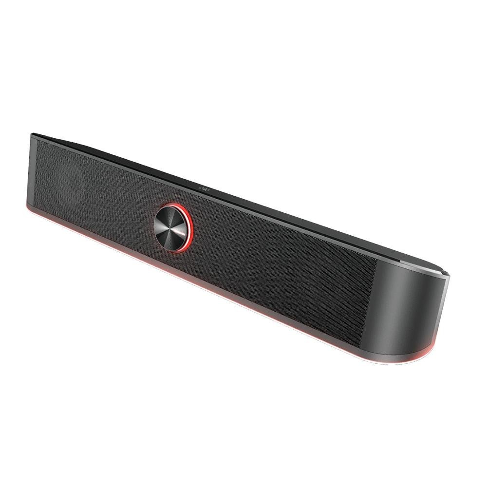 Soundbar Gamer GXTrust 619 Thorne, LED RGB, 2 Canais Stereo, 12W, 3.5mm, USB, Preto - ( Balão.info - foto 2