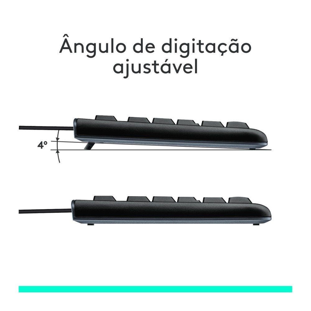 Combo Teclado e Mouse com fio USB ( Balão.info) MK120 com Design Confortável, Durável e Resistente à Respingos e Layout ( Balão.info) - 920-( Balão.info - foto 7