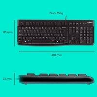 Combo Teclado e Mouse com fio USB Logitech MK120 com Design Confortável, Durável e Resistente à Respingos e Layout ABNT2 - 920-004429