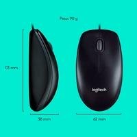Combo Teclado e Mouse com fio USB Logitech MK120 com Design Confortável, Durável e Resistente à Respingos e Layout ABNT2 - 920-004429