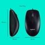 Combo Teclado e Mouse com fio USB Logitech MK120 com Design Confortável, Durável e Resistente à Respingos e Layout ABNT2 - 920-004429