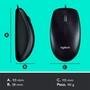 Combo Teclado e Mouse com fio USB Logitech MK120 com Design Confortável, Durável e Resistente à Respingos e Layout ABNT2 - 920-004429