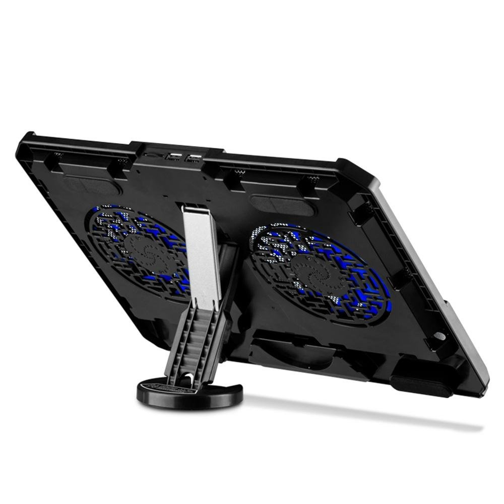 Imagem 3 de 5 do produto Base com Cooler para Notebook Multi, até 17", com Base Giratória 360° e Ajuste de Altura, Preto - AC382