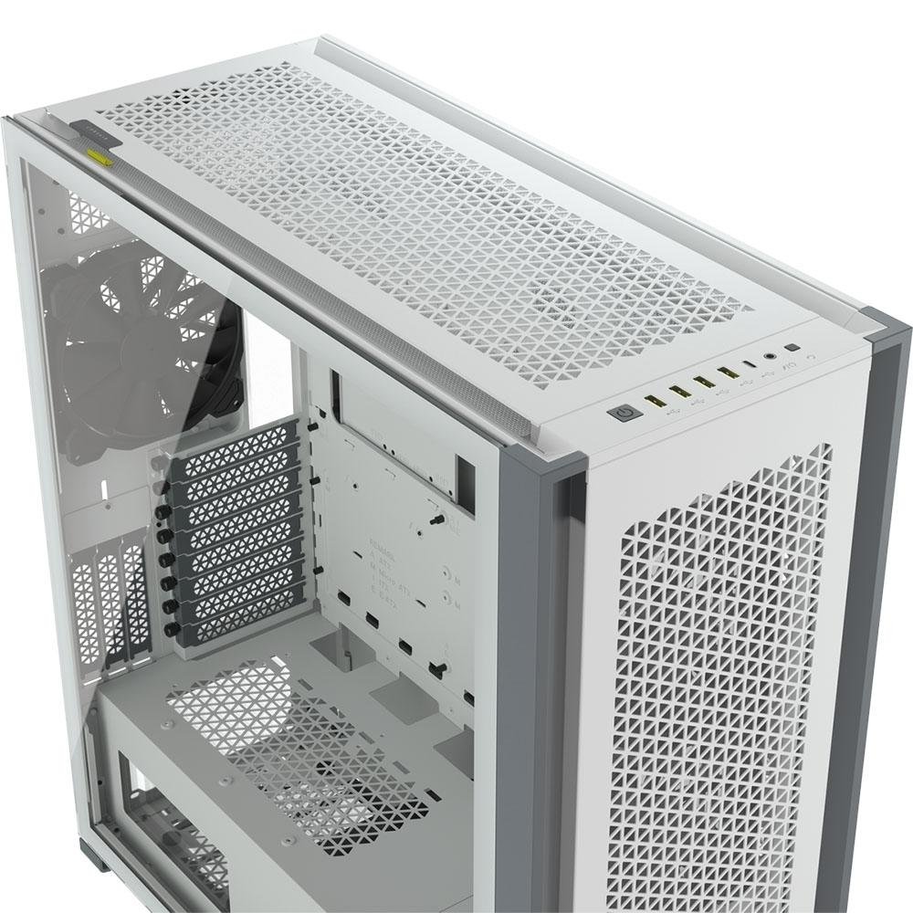 Gabinete Gamer Corsair 7000D Airflow, Full Tower, Lateral em Vidro Temperado, 3x FANs, Branco - CC-9011219-WW Gabinete Gamer Corsair 7000D Airflow, Full Tower, Lateral em Vidro Temperado, 3x FANs, Branco - CC-9011219-WW