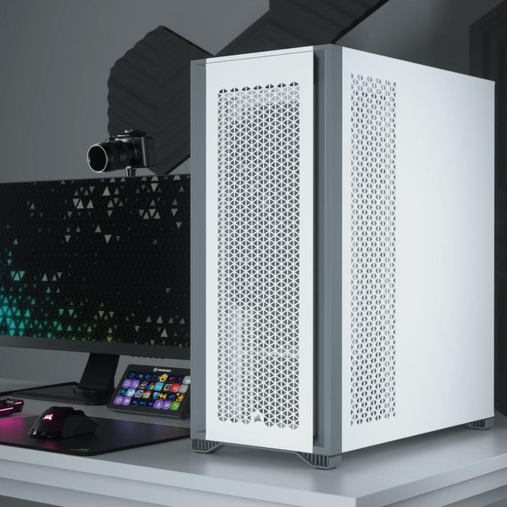Imagem 9 de 9 do produto Gabinete Gamer Corsair 7000D Airflow, Full Tower, Lateral em Vidro Temperado, 3x FANs, Branco - CC-9011219-WW