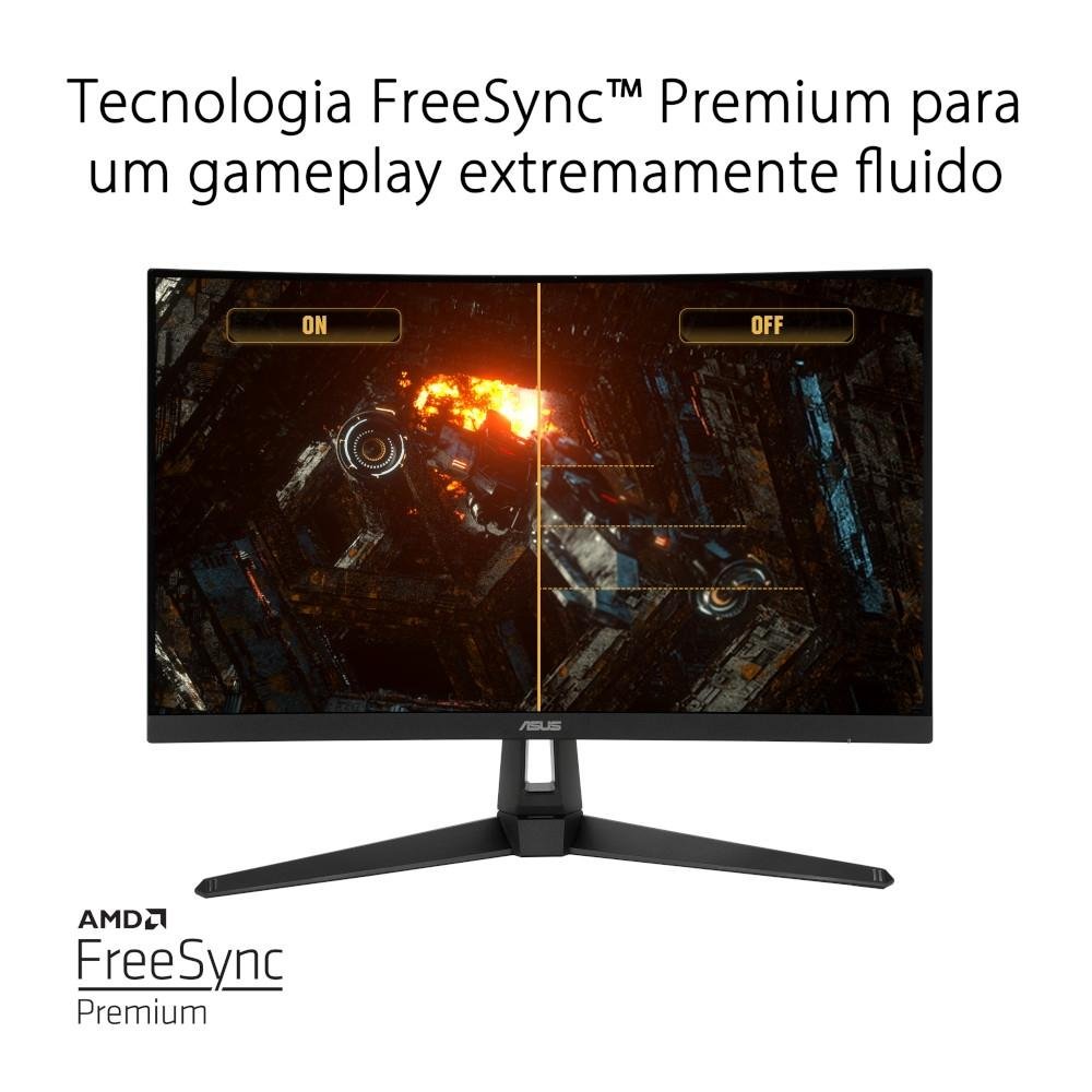 Imagem 11 de 13 do produto Monitor Gamer ASUS TUF 27", 165Hz, Full HD, 1ms, HDMI, FreeSync Premium, 120% sRGB, Som Integrado, ELMB - VG27VH1B