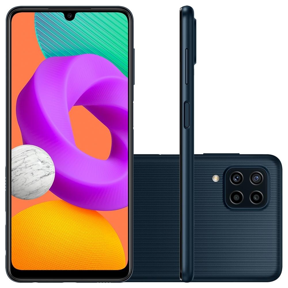 Smartphone Samsung Galaxy M22, 128GB, 4GB RAM, Octa Core, Câmera Quádrupla 48MP, Tela Infinita 6.4, Preto - SM-M225FZKSZTO