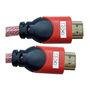 Pixxo Cabo Digital de Áudio e Vídeo HDMI Versão 1.4V AA-208HR Vermelho (Detalhes Branco/Preto)