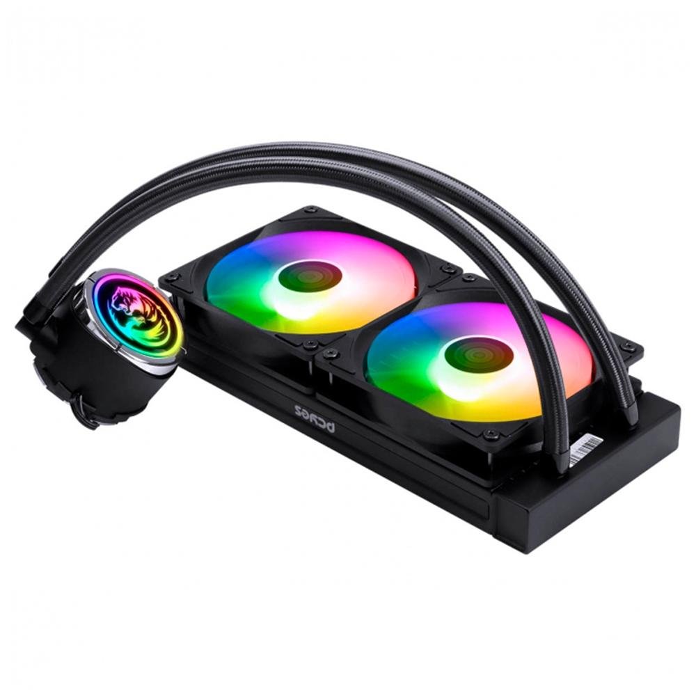 Imagem 7 de 8 do produto Water Cooler PCYes NIX 2, ARGB, 240mm, AMD/Intel, Preto - PCYWCNIX240