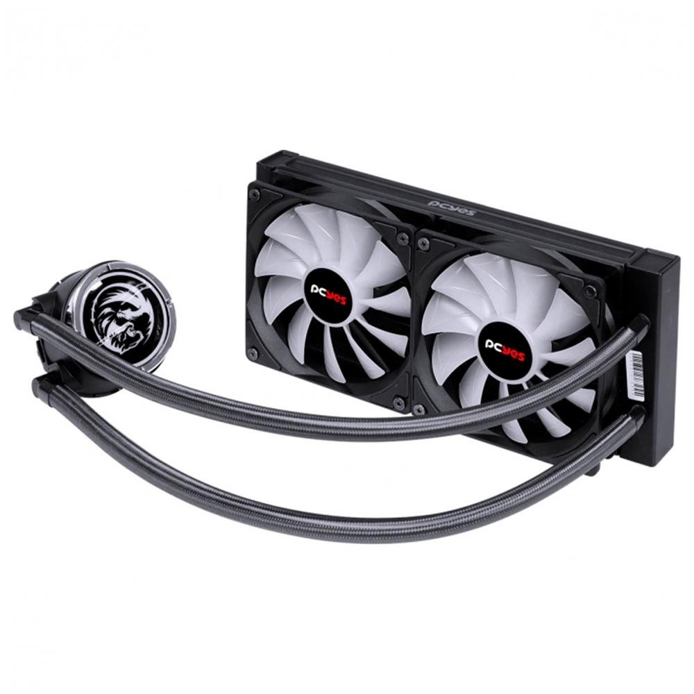 Imagem 8 de 8 do produto Water Cooler PCYes NIX 2, ARGB, 240mm, AMD/Intel, Preto - PCYWCNIX240