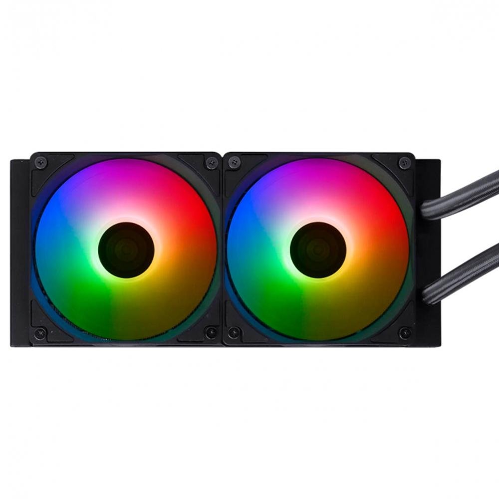 Imagem 4 de 8 do produto Water Cooler PCYes NIX 2, ARGB, 240mm, AMD/Intel, Preto - PCYWCNIX240