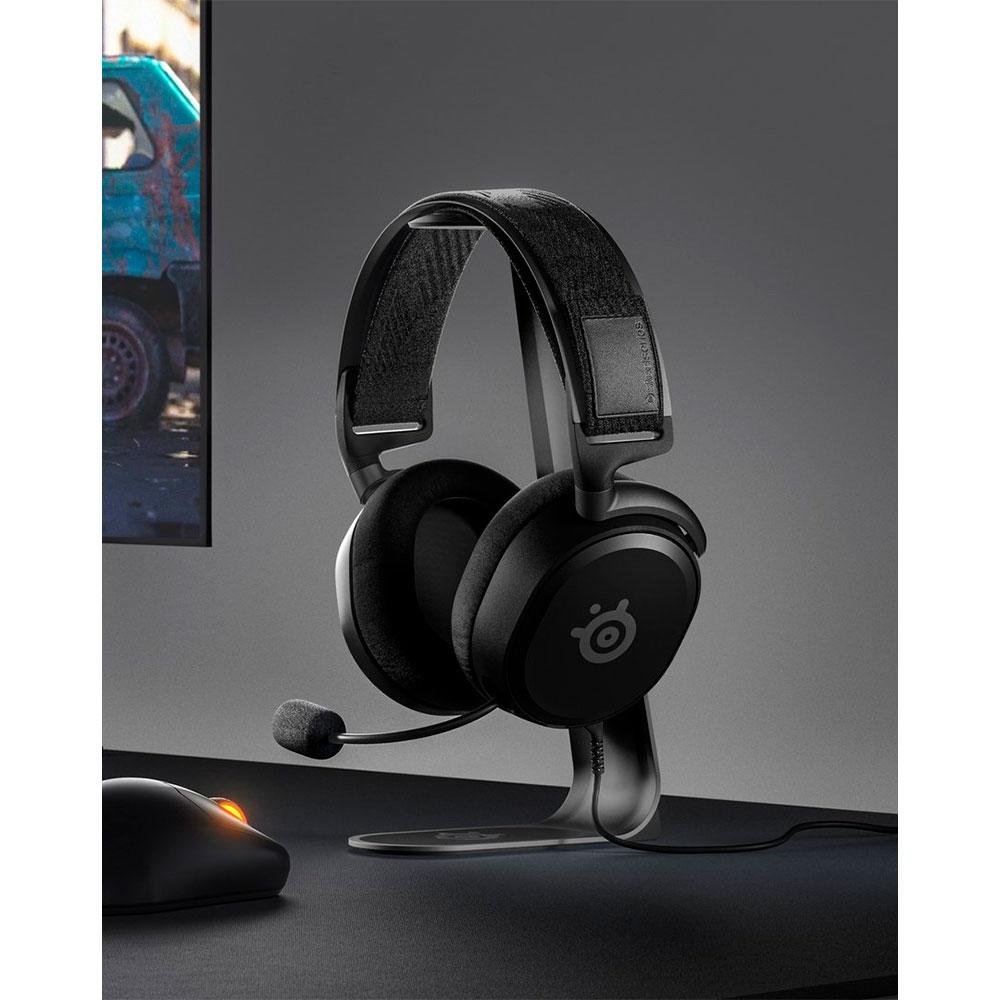 Imagem 7 de 8 do produto Headset Gamer Steelseries Arctis Prime, P3, Adaptador P2, para PC, PS4, PS5, Xbox, Mobile, Microfone retrátil - 61487