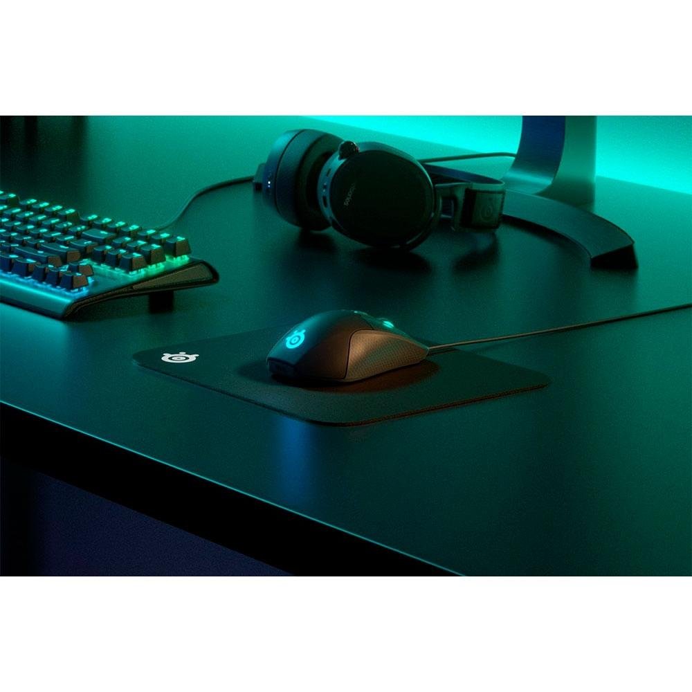 Imagem 4 de 4 do produto Mousepad Gamer Steelseries QcK MINI SMALL (Pequeno) 250x210 mm, Preto - 63005
