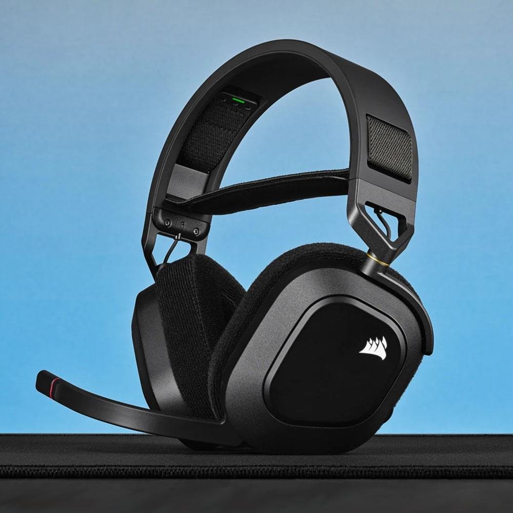 Headset Gamer Sem Fio Corsair HS80 Premium, RGB, Surround, Dolby Atmos, Wireless, Drivers 50mm, Preto - CA-9011235-NA - view 5