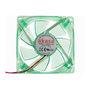 Cooler FAN Akasa 8cm com LED Verde AK-170CG-4GNS