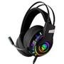 Headset Gamer Bright, RGB, 7.1, USB, Microfone com LED, Preto - 592