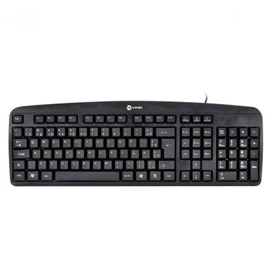 Teclado Vinik Corp, USB, ABNT2, Cabo 1.8 Metros, Preto Para quem passa diversas horas no computador realizando as mais diversas tarefas, ter um teclad