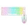Kit Teclado Mecânico Gamer Redragon Draconic 60% RGB Branco  + Mouse Gamer Redragon Cobra Lunar White