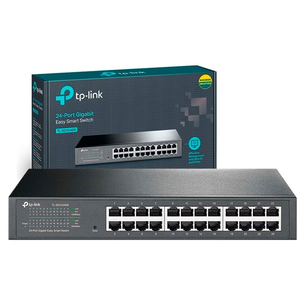 Switch Wired TP-Link Gigabit 24 Portas | KaBuM!