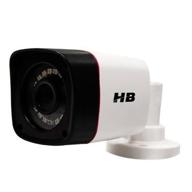 Câmera Híbrida HB Tech Bullet 4 em 1 Câmera da linha HB-Híbrida 1/4 com definição 720p, lente 2.8mm, IR-cut automático, Grau de proteção IP 66 e 18 IR