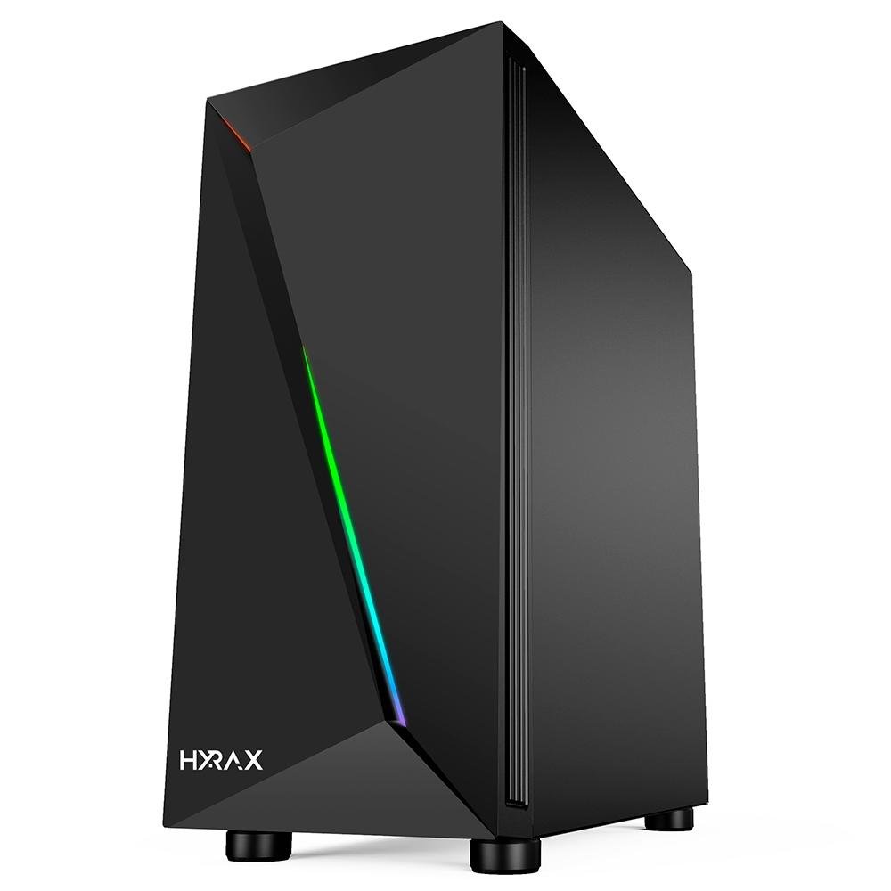 Gabinete Motospeed Hyrax, ATX, RGB, Lateral em Vidro Temperado, Preto - HGB501B