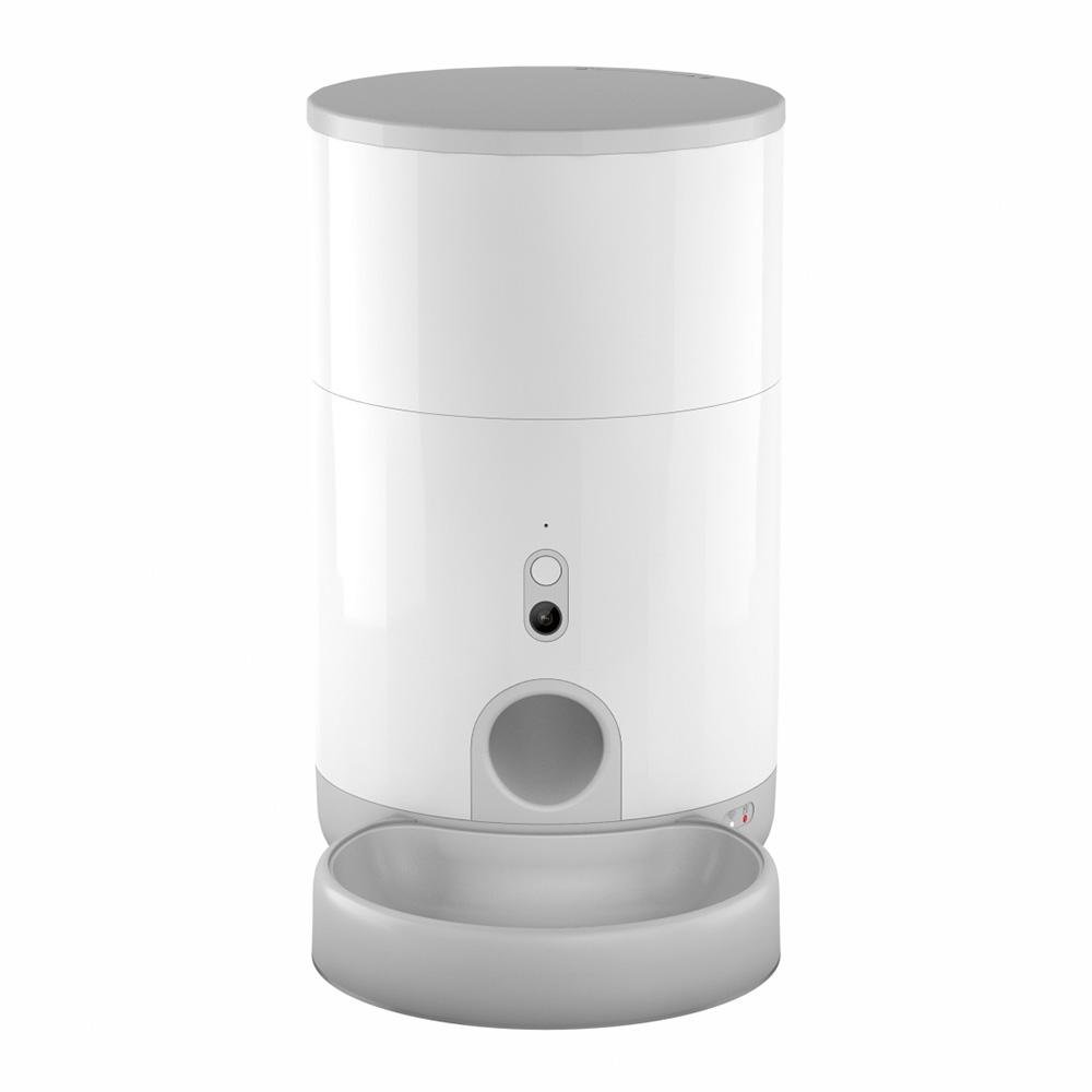 Comedouro Pet KaBuM! Smart 700, Branco - Controle via Aplicativo, Câmera 720p, Programação de porção - KBSN011