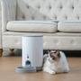 Comedouro Pet KaBuM! Smart 700, Branco - Controle via Aplicativo, Câmera 720p, Programação de porção - KBSN011